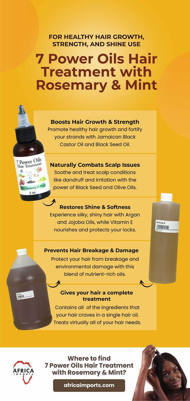 7 Powers Oils Hair Treatment with Rosemary & Mint