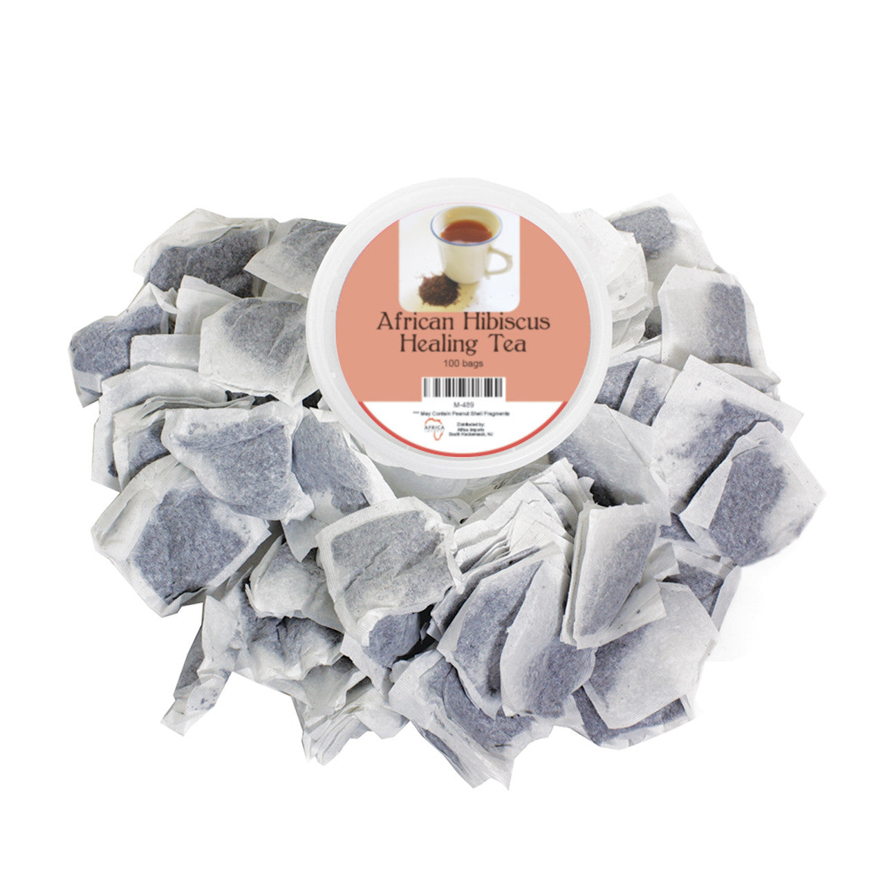 African Hibiscus Healing Tea:  Sold in packs of 20 or 100 Tea Bags (Caffeine Free)