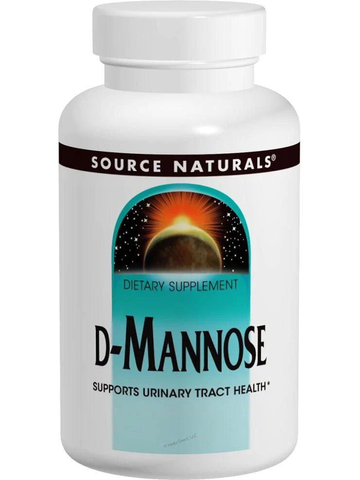 Source Naturals, D Mannose, 500mg, 60 ct