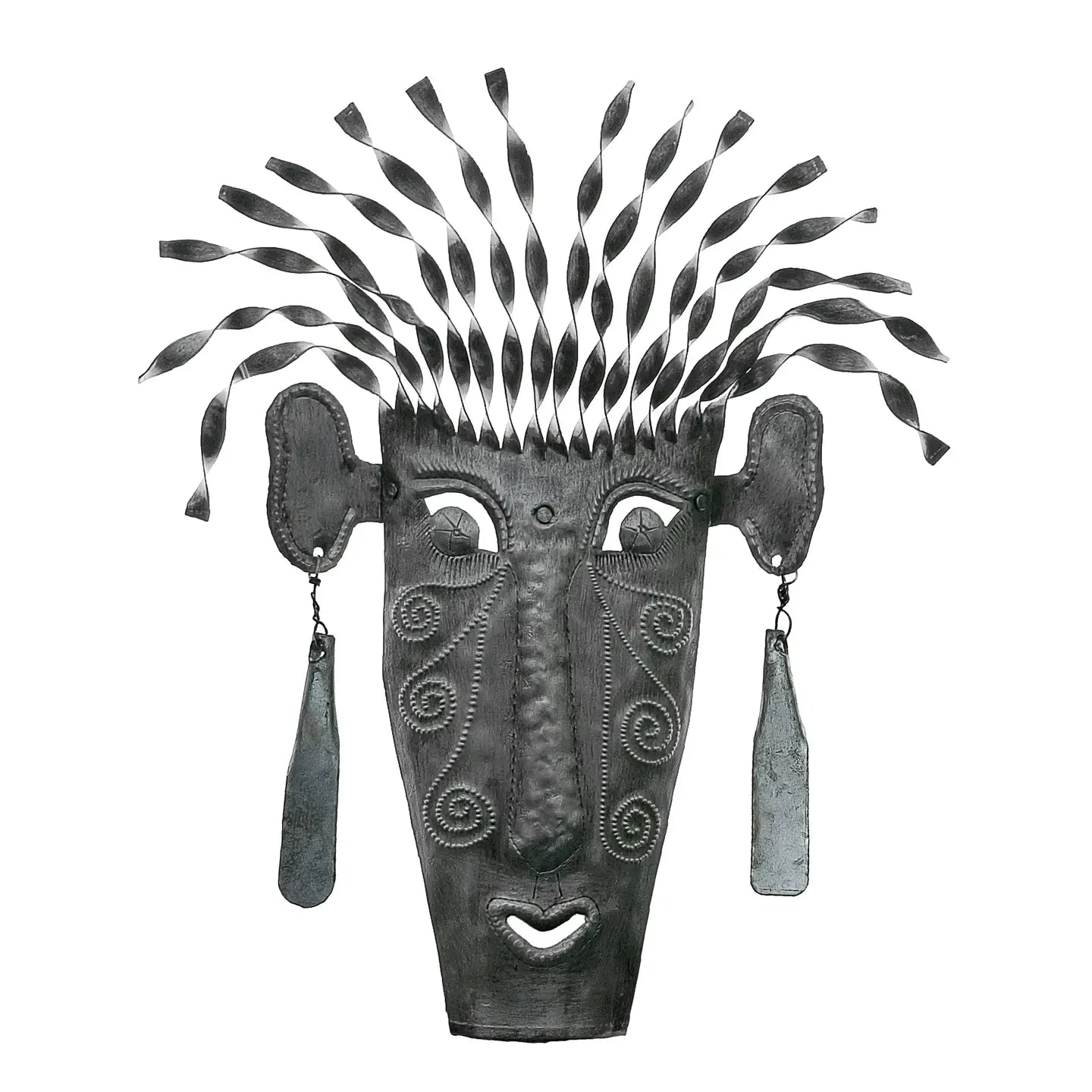 Tribal Mask with Dandling Earrings