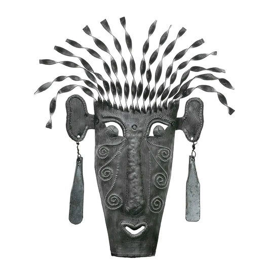 Tribal Mask with Dandling Earrings
