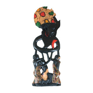 "Women Holding Africa" - Wall Plaque: LG