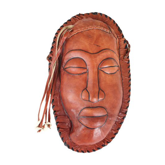 Brown Leather Purse Mask