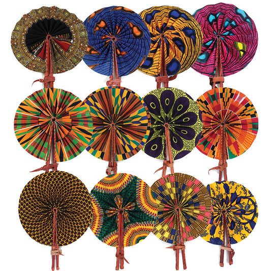Set of 12 African Fans