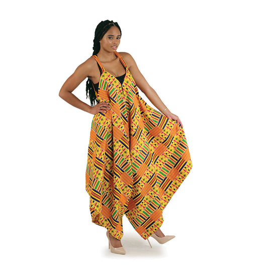 Kente Palazzo Jumpsuit: #1