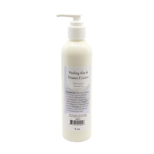 Healing Aloe & Vitamin E Lotion with Lavender Essential Oil