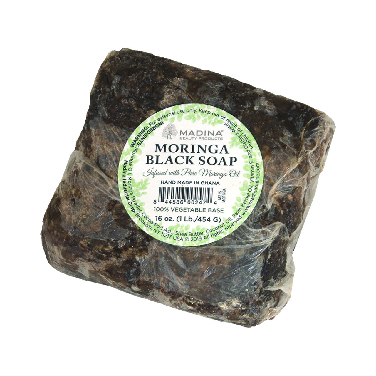 Madina: Moringa Black Soap - 16 oz.