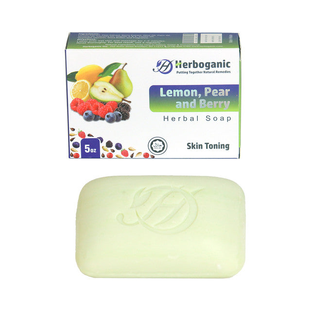 Herboganic: Lemon Pear & Berry Herbal Soap