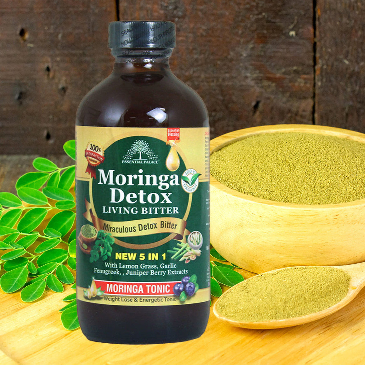 Moringa Detox Living Bitters - 8 oz. – Asiatic Herbs Oils and Things LLC
